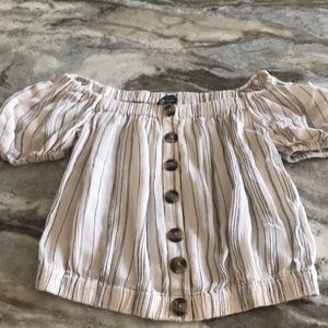 American Eagle short sleeve off the shoulder top